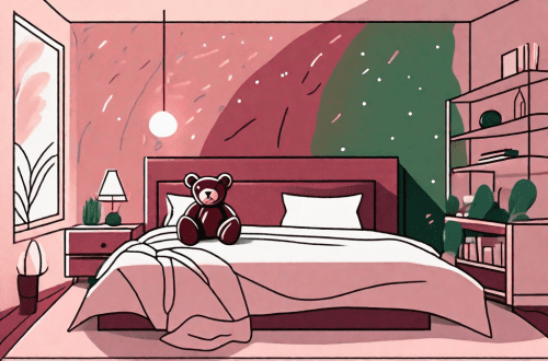 A cozy bedroom scene with soft lighting