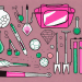 A colorful and interactive science kit filled with various tools