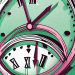A clock with its hands frozen in time