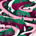 A winding river flowing through a dense forest